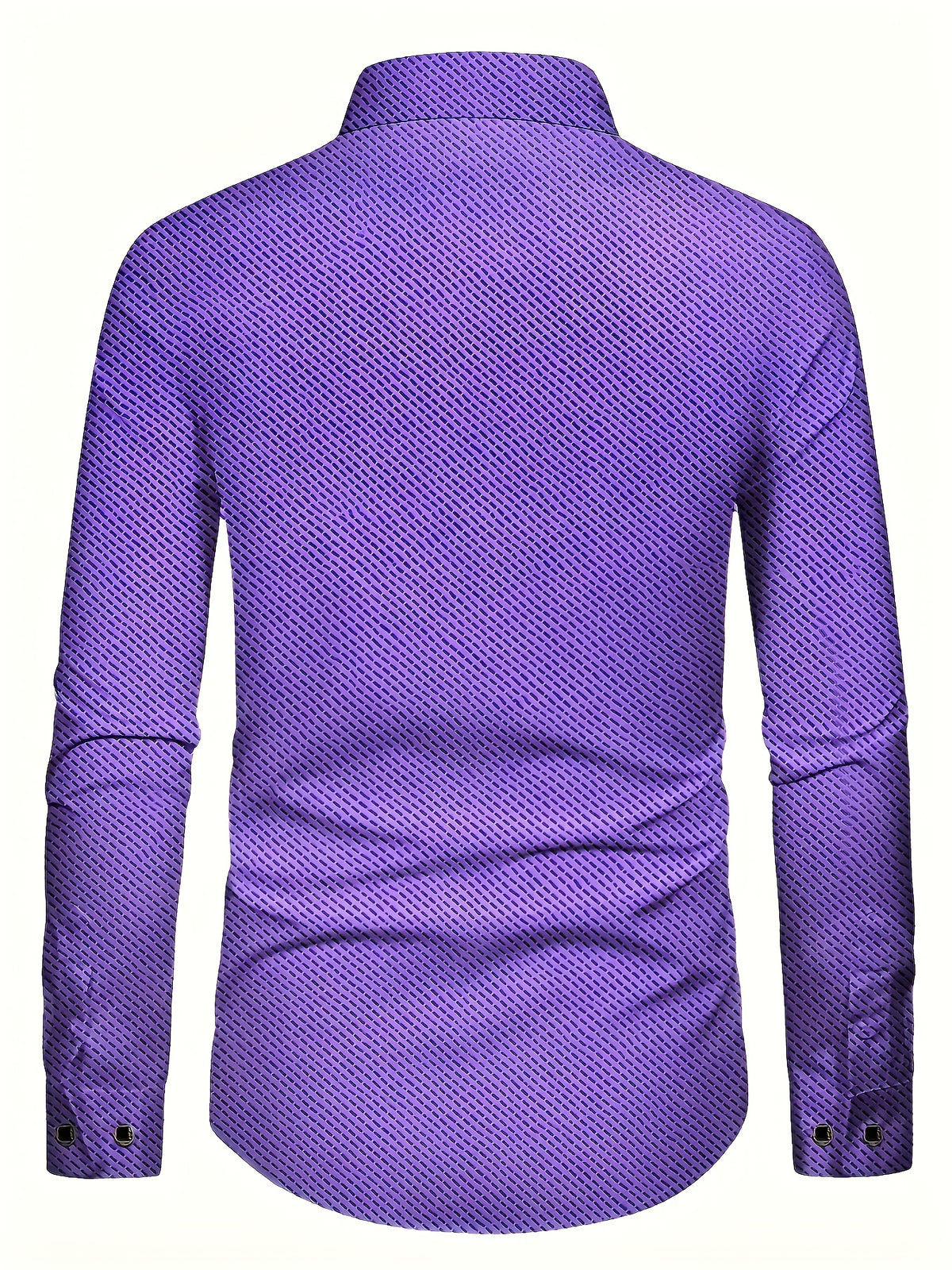 a purple shirt with a pattern on it