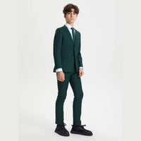 Stacy Adams Boys Suit 5-Piece Set | Green Suits Luxurious Weddings