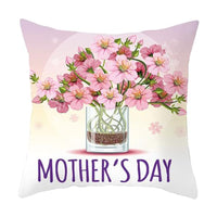 Mother's Day Heart Printing Throw Pillowcase Luxurious Weddings