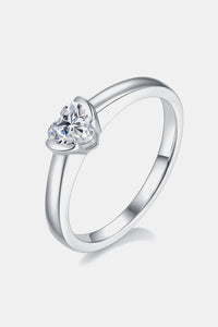 Moissanite 925 Sterling Silver Solitaire Ring Luxurious Weddings