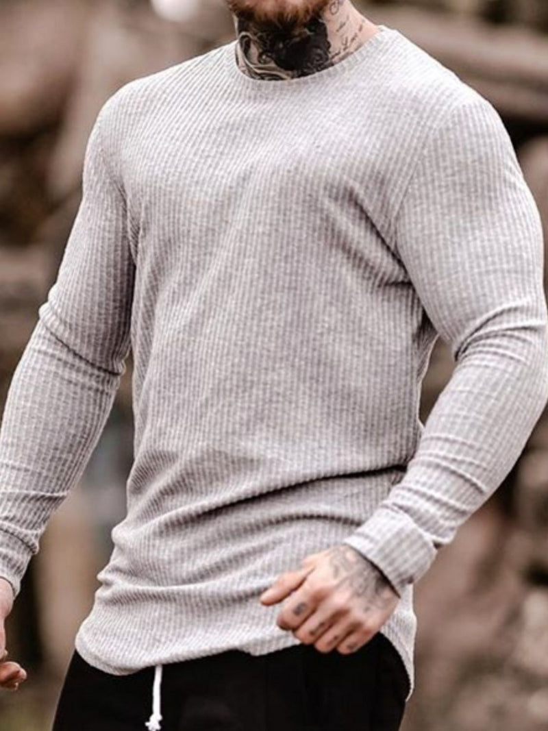 Men's Round Neck Long Sleeve T-Shirt Tshirt Luxurious Weddings