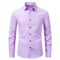 Men's Plus Size Long Sleeve Shirt - White Shirt Luxurious Weddings