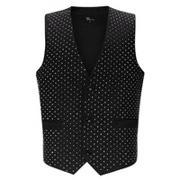 BAROCCO All Front Rhinestone Vest menswear Luxurious Weddings