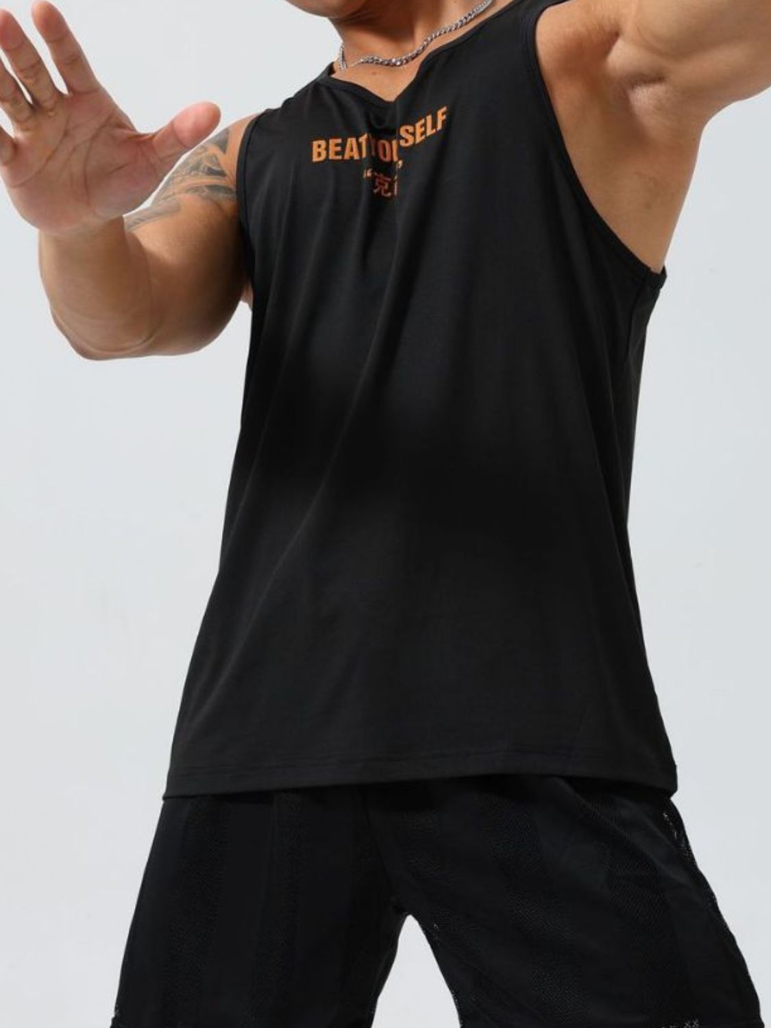 Men's Plus Size Round Neck Tank Singlets Luxurious Weddings