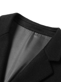 Men's Plus Size Wool Long Sleeve Outerwear Jackets Luxurious Weddings
