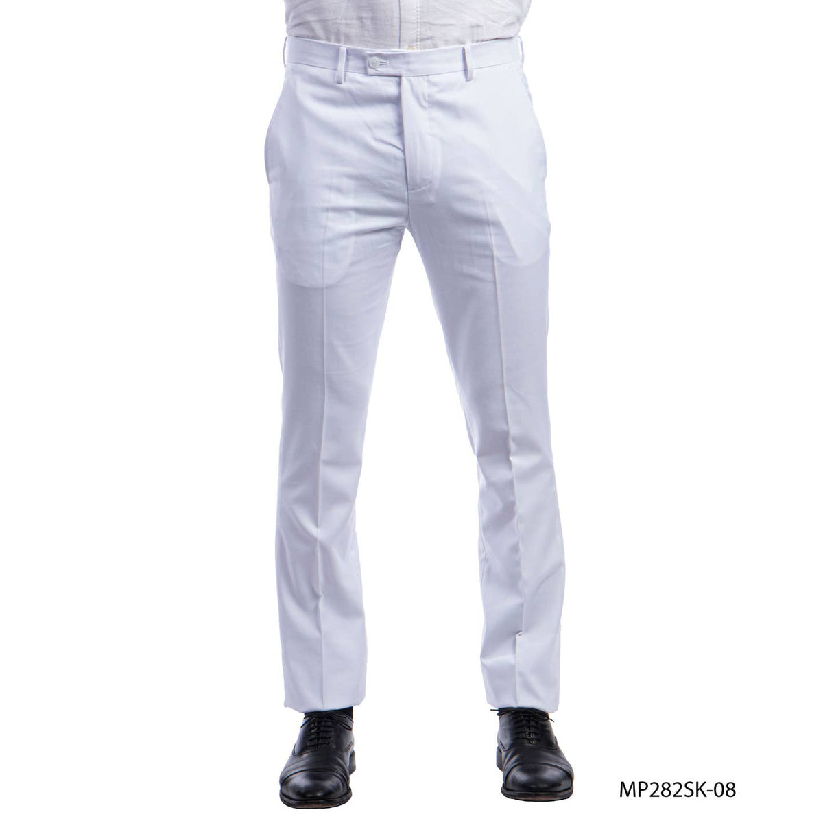 Men's Trousers/ Formal Dress Pants Slim Fit Unhemmed, White Men's Formal Pants Luxurious Weddings