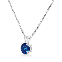 10K White Gold 1/4ct Lab Grown Blue Diamond Pendant Necklace necklace Luxurious Weddings