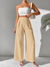 Wide Leg High Waist Pants Pants Luxurious Weddings
