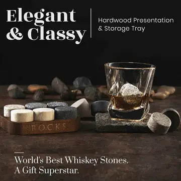 The Gourmet Gift Set - Whiskey Stones & Bourbon Barrel Aged Coffee Luxurious Weddings