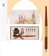 Set Crystal Glass Pen Set Luxurious Weddings