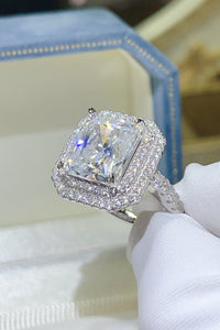 2 Carat Moissanite 925 Sterling Silver Ring rings Luxurious Weddings