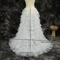 Elegant Bridal Wedding Petticoat for Women - Layered Tulle Mesh, Polyester, Hand Wash Only Luxurious Weddings