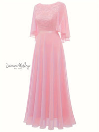 Elegant Lace Wedding Bridesmaid Dress, - Luxurious Weddings