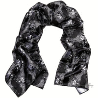 Elegant Satin Scarf & Necktie Set for Men - 100% Polyester, Woven Details - Luxurious Weddings