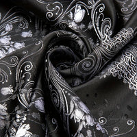 Elegant Satin Scarf & Necktie Set for Men - 100% Polyester, Woven Details - Luxurious Weddings