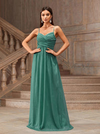 Elegant Solid Chiffon Dress for Weddings, Bridesmaids, and Formal Events Luxurious Weddings