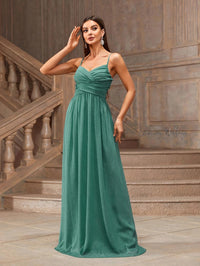 Elegant Solid Chiffon Dress for Weddings, Bridesmaids, and Formal Events Luxurious Weddings