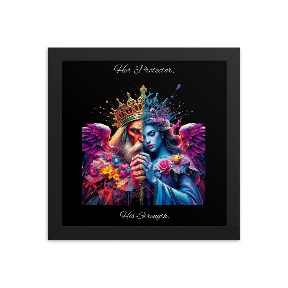 King & Queen Framed poster Luxurious Weddings