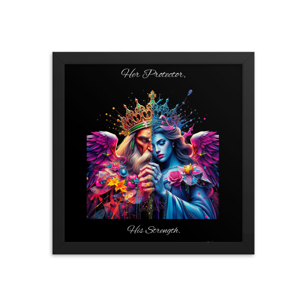 King & Queen Framed poster Luxurious Weddings