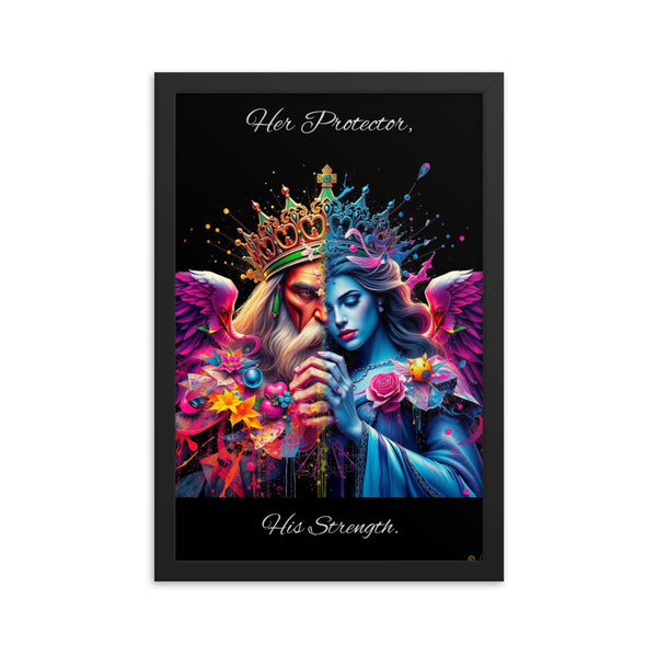 King & Queen Framed poster Luxurious Weddings