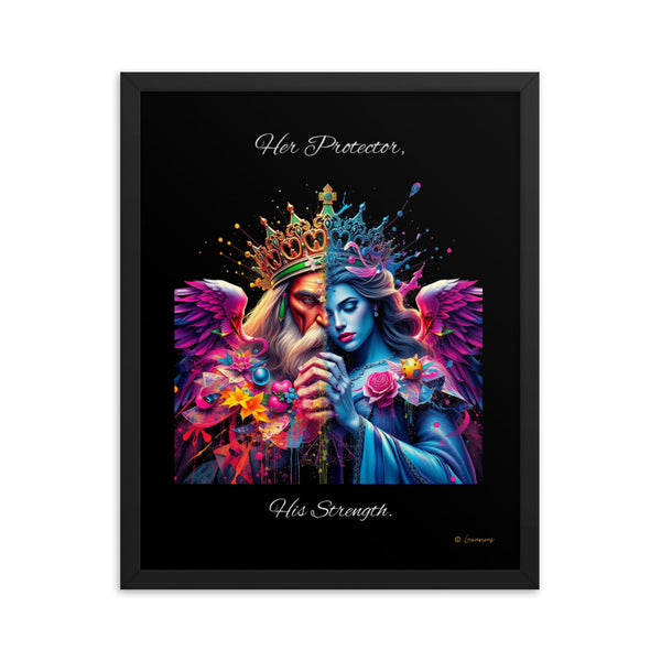 King & Queen Framed poster Luxurious Weddings