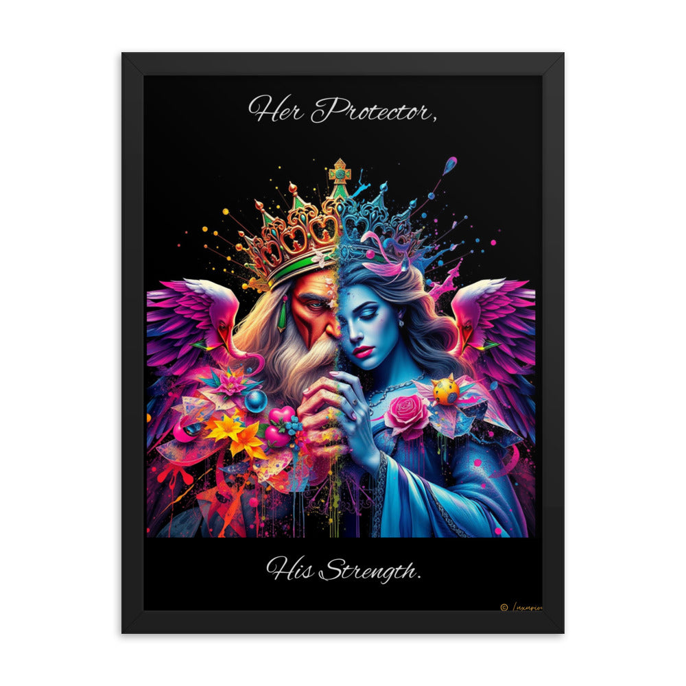 King & Queen Framed poster Luxurious Weddings