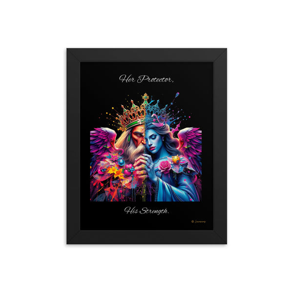 King & Queen Framed poster Luxurious Weddings