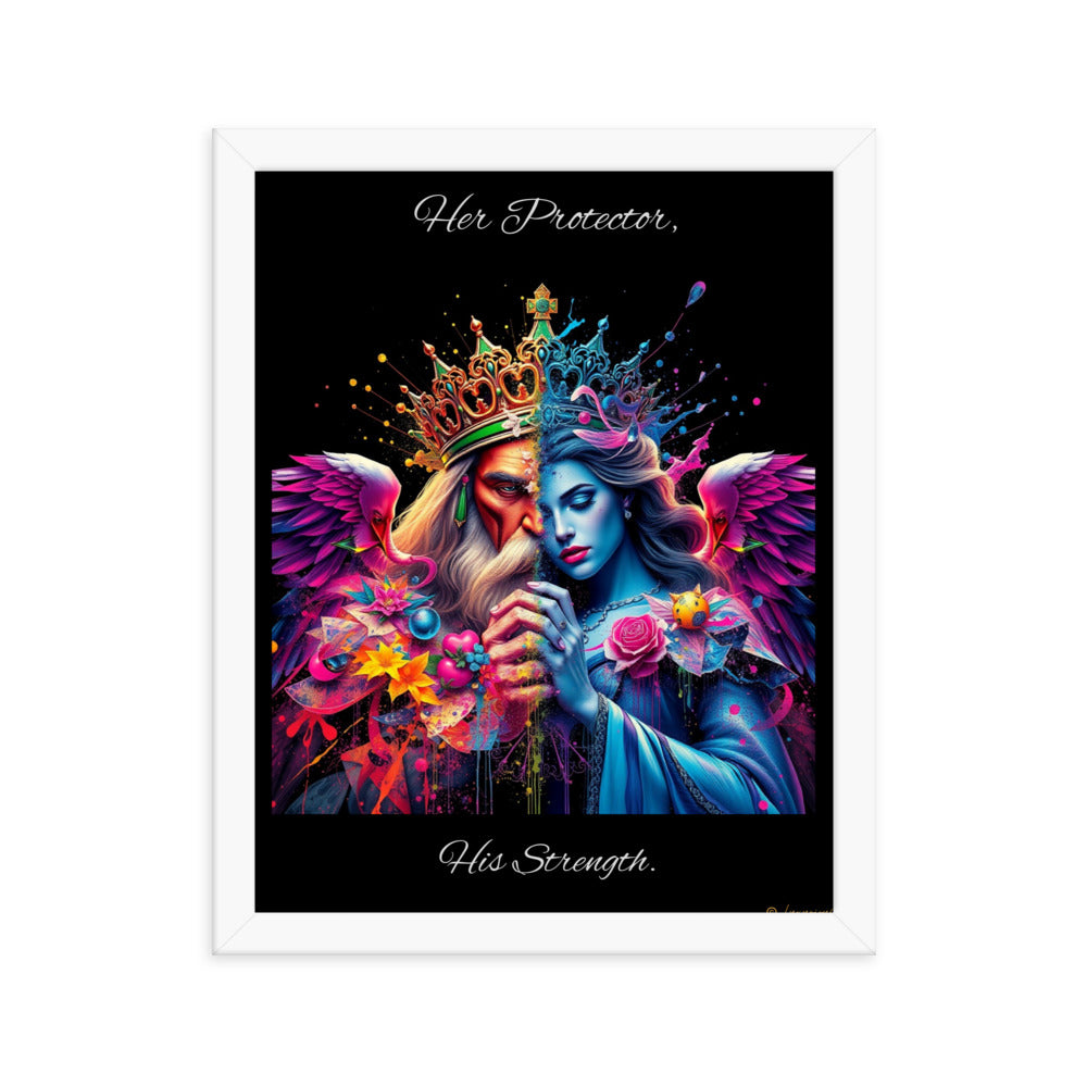 King & Queen Framed poster Luxurious Weddings