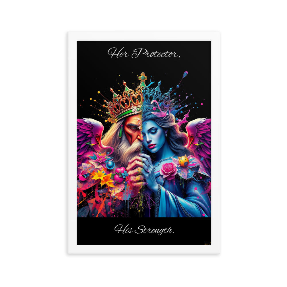 King & Queen Framed poster Luxurious Weddings