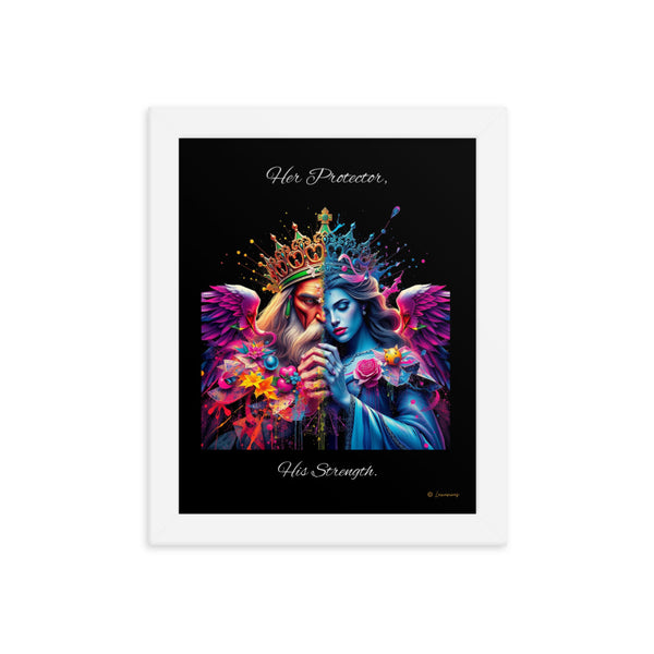 King & Queen Framed poster Luxurious Weddings