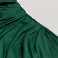 Emerald Silk Evening Dress DRESSES Luxurious Weddings