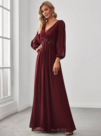 Floor Length Long Lantern Sleeves Formal Dresses Bridesmaid Dresses Luxurious Weddings Ball dresses NZ, formal Dresses, Cocktail Dresses, Party Dresses, Evening Dresses