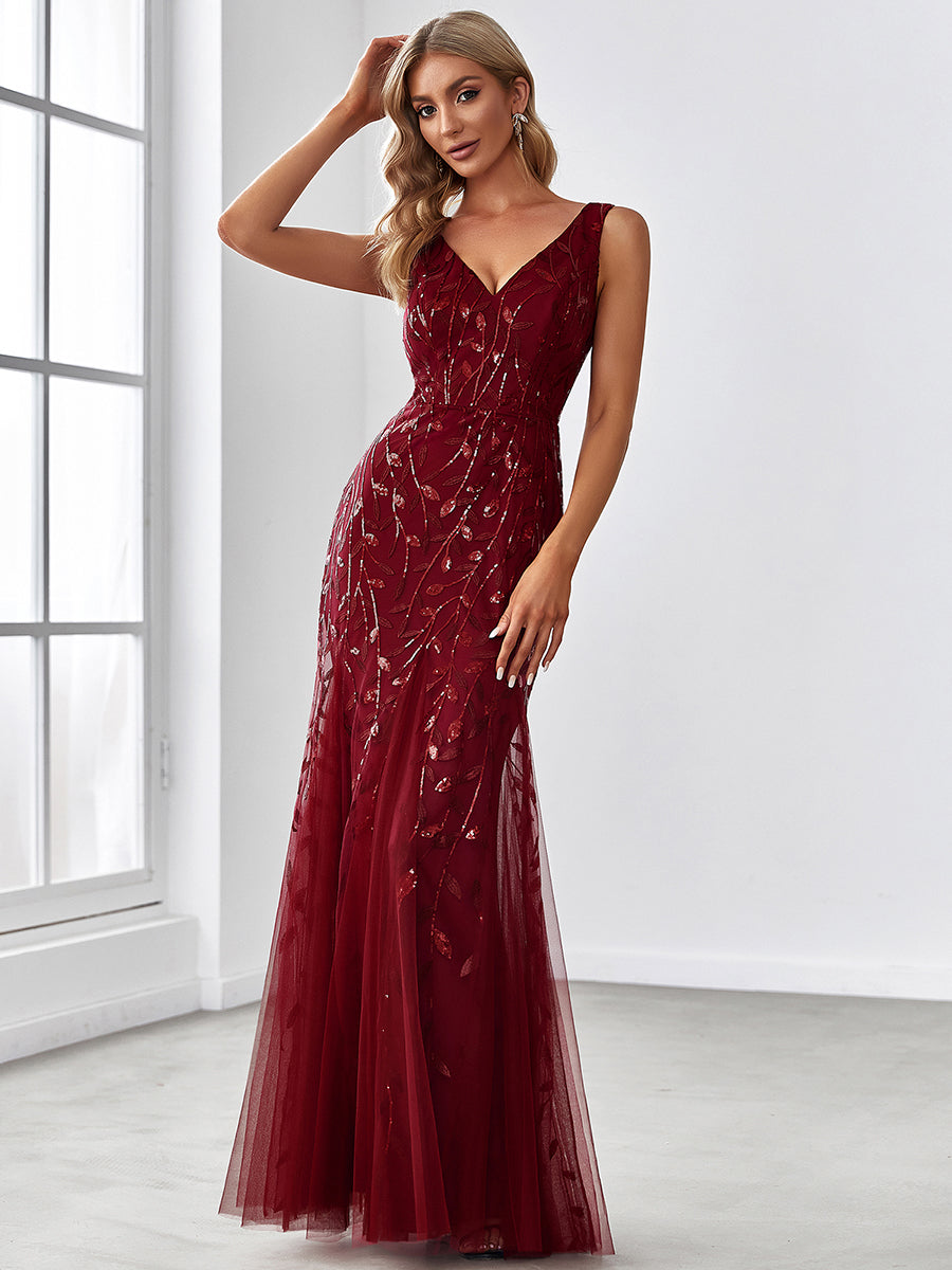 Classic Fishtail Sequin Evening Dresses