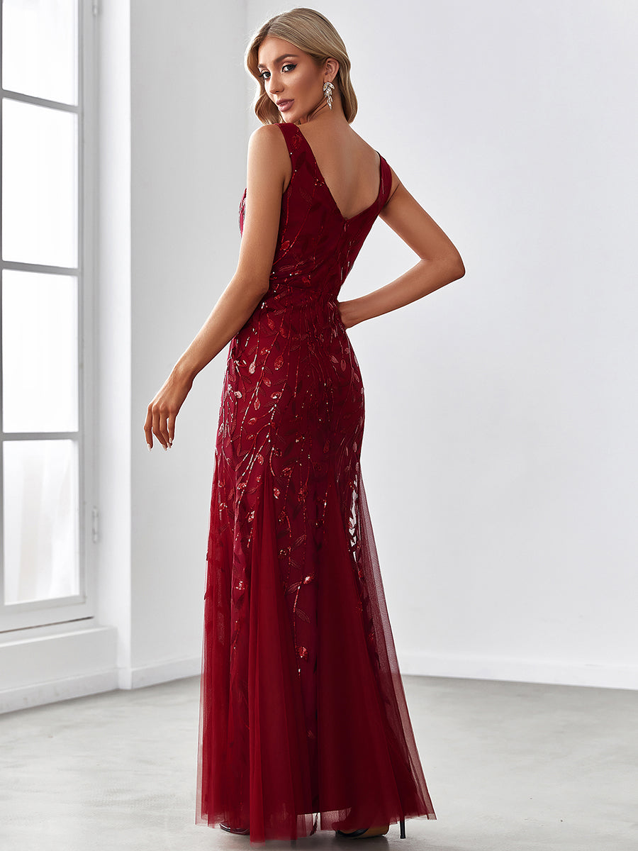 Classic Fishtail Sequin Evening Dresses