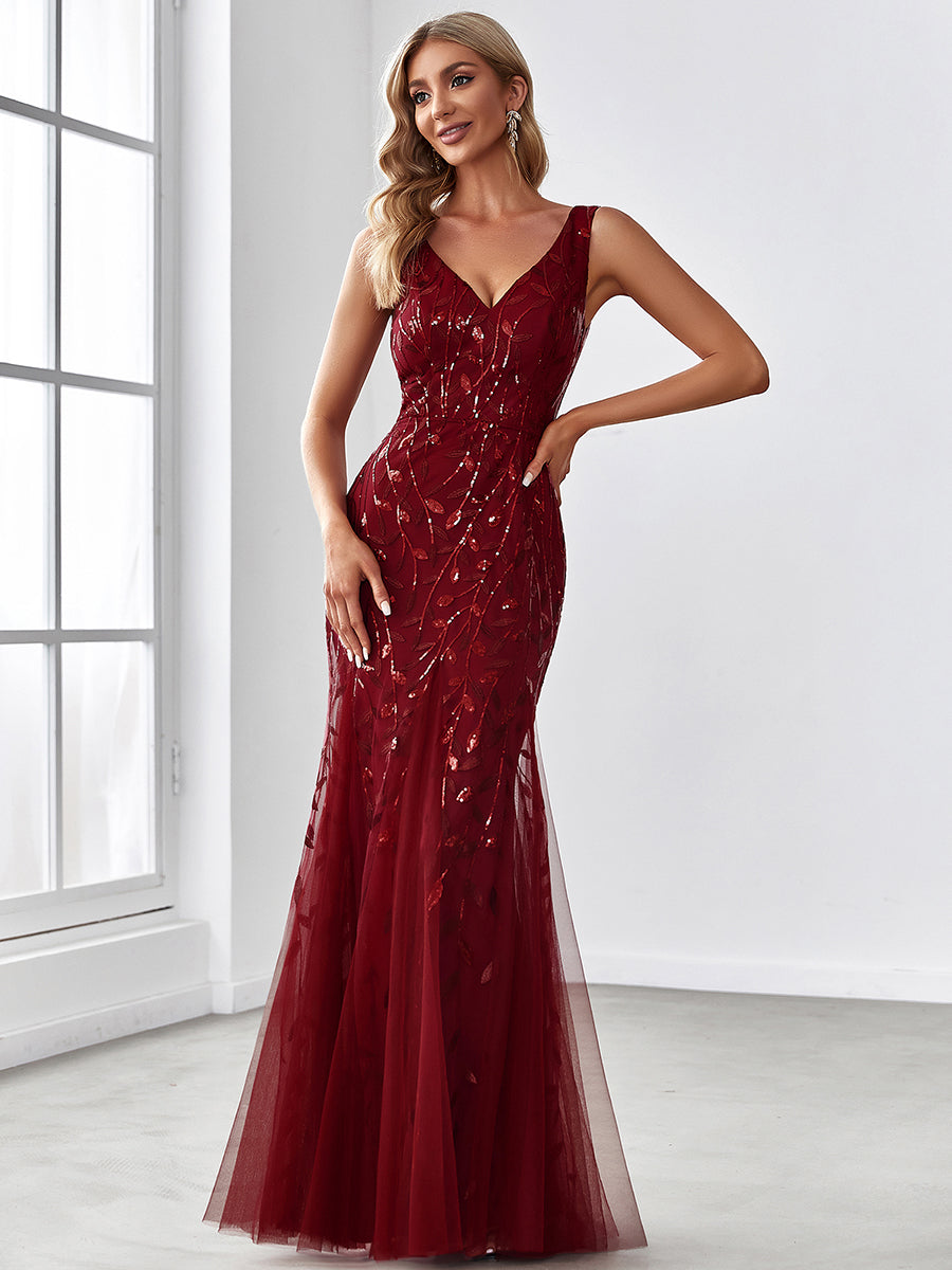 Classic Fishtail Sequin Evening Dresses