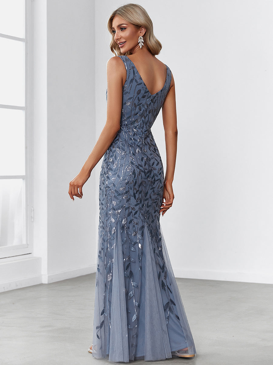 Classic Fishtail Sequin Evening Dresses Luxurious Weddings