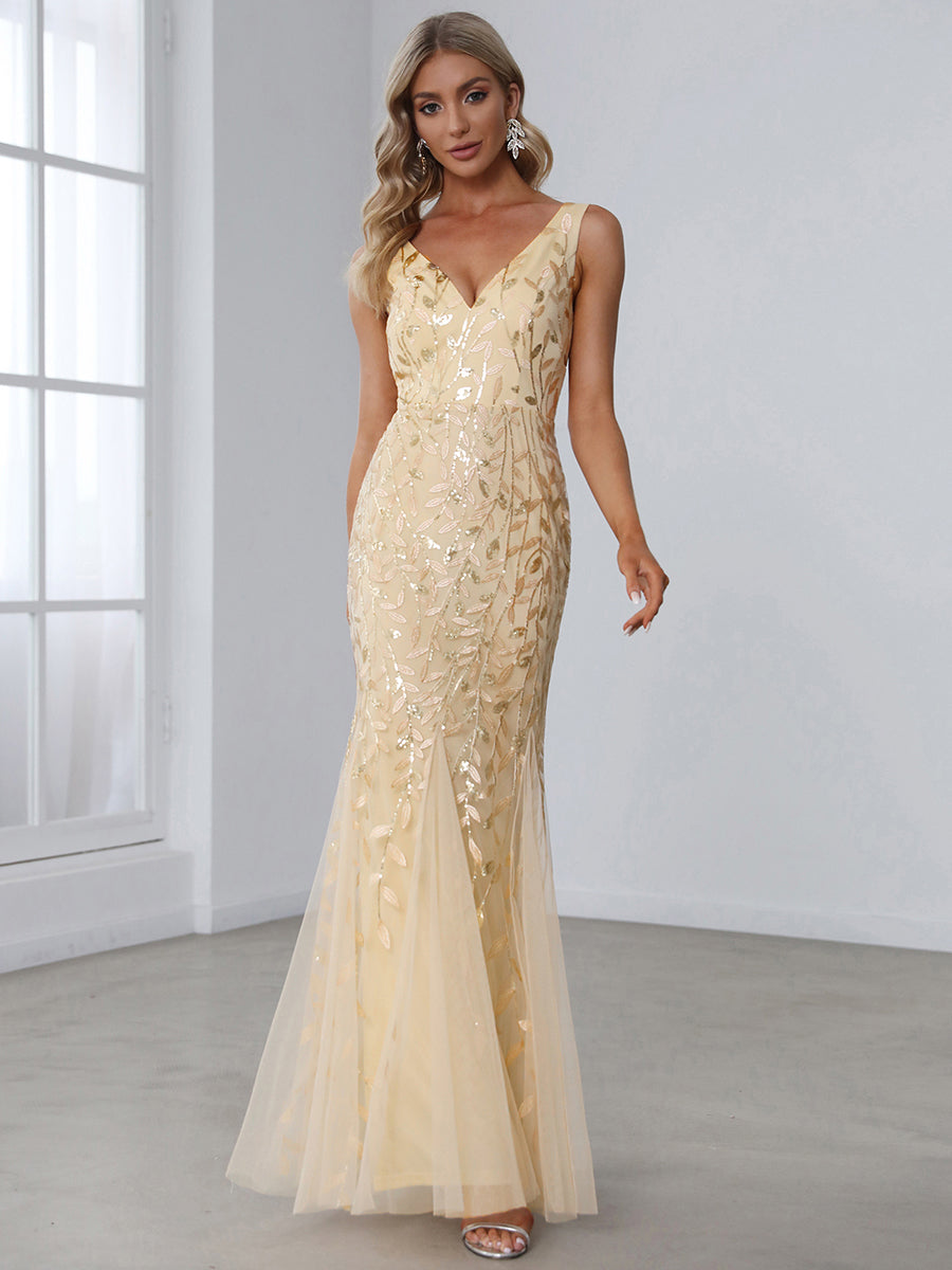 Classic Fishtail Sequin Evening Dresses