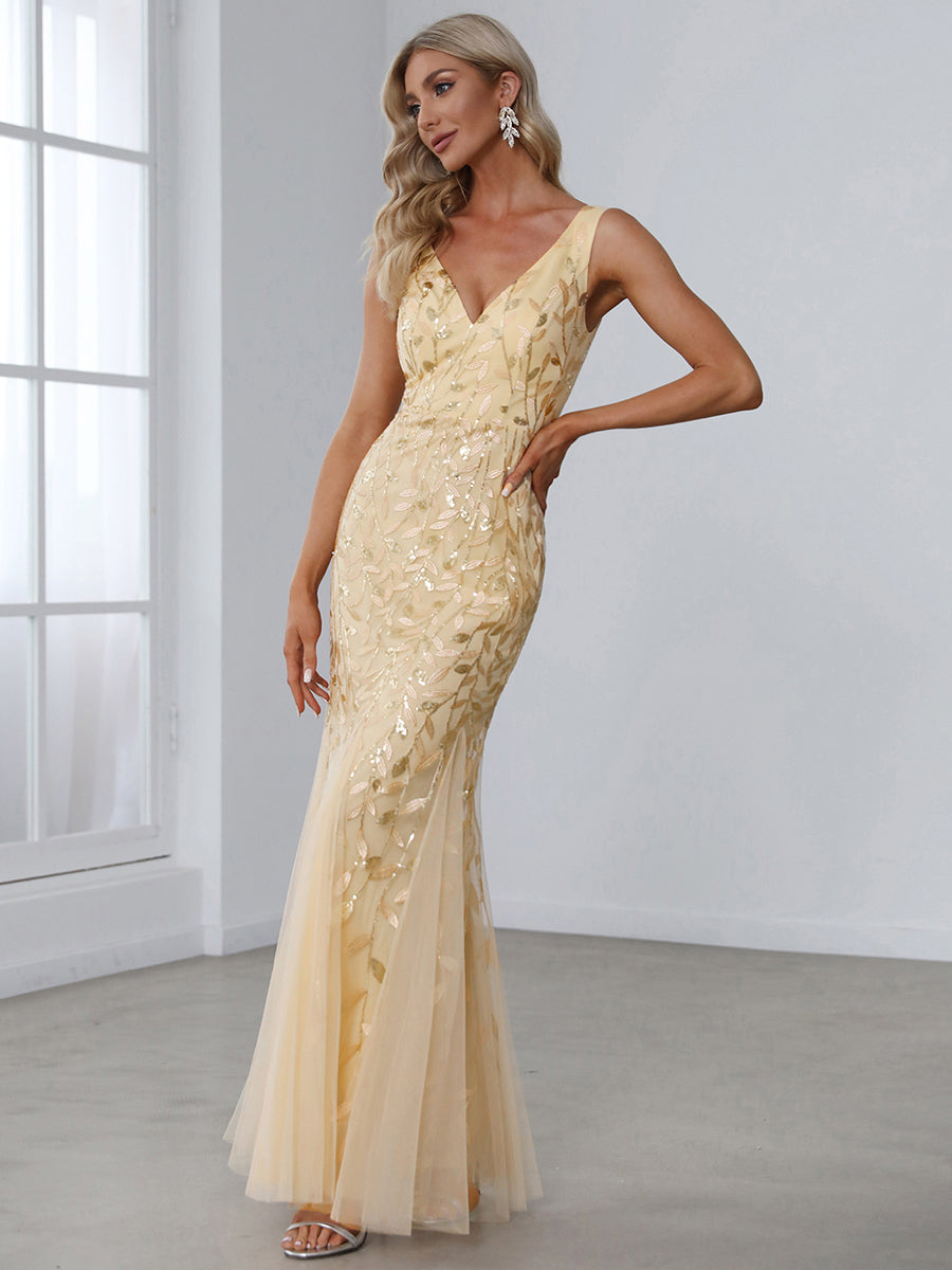 Classic Fishtail Sequin Evening Dresses