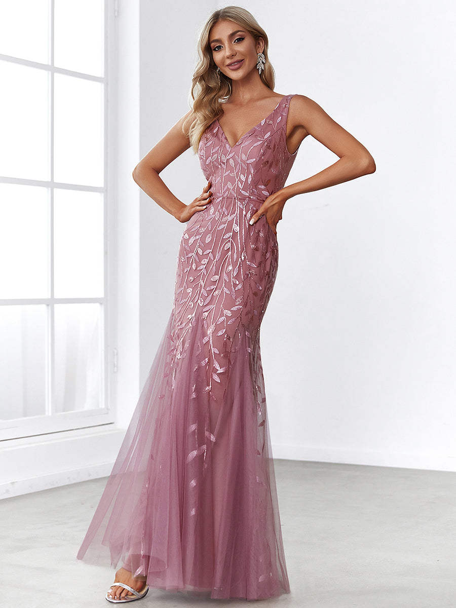 Classic Fishtail Sequin Evening Dresses