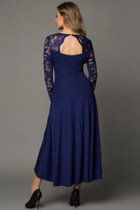 Lace High-Low V-Neck Dress Mother of the bride Luxurious Weddings