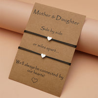 Heartshaped Adjustable Mothers Day Card Bracelet Luxurious Weddings