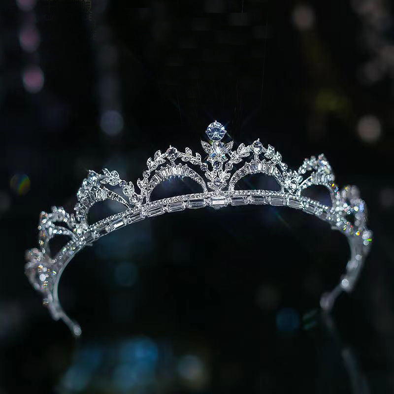 Crystal Princess Birthday Crown Bride Tiaras Luxurious Weddings
