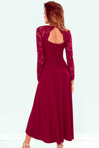 Lace High-Low V-Neck Dress Mother of the bride Luxurious Weddings