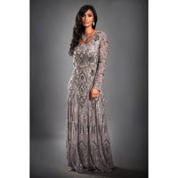 Isabella Embellished Long Sleeve Gatsby Maxi Dress Dress Luxurious Weddings