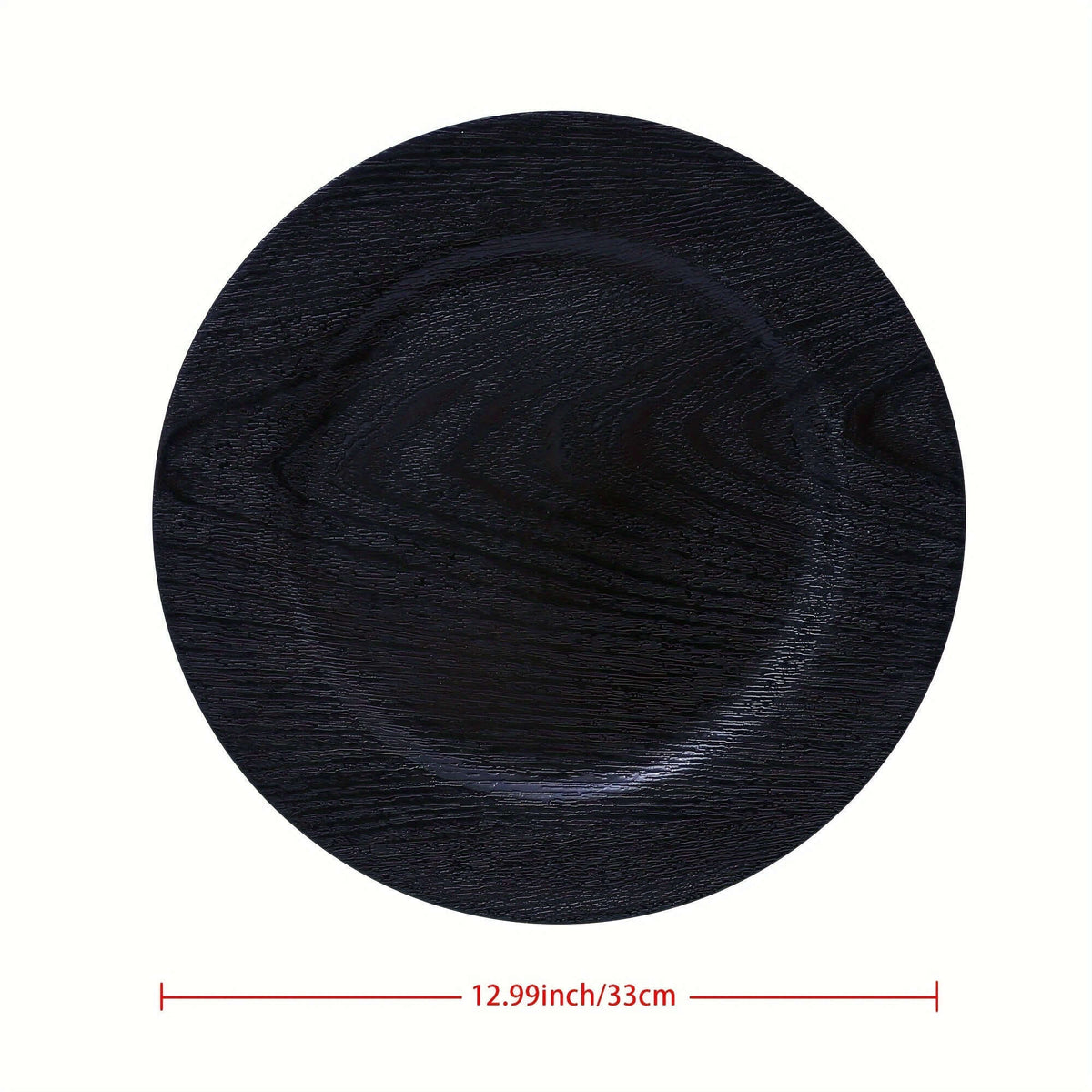 13'' Black Plastic Charger Plates - Wedding Set Charger Plates Luxurious Weddings