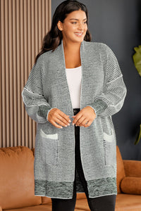 Plus Size Open Front Longline Cardigan Plus size cardigan Luxurious Weddings