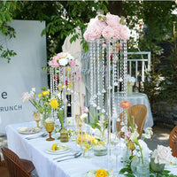 Elegant Clear Acrylic Floral Centerpiece Stand Home Decor Luxurious Weddings