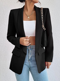 Shawl Collar Long Sleeve Blazer Blazer Luxurious Weddings