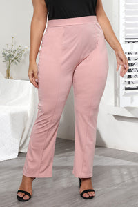 Plus Size Seamed Detail Plain Pants Plus size Luxurious Weddings