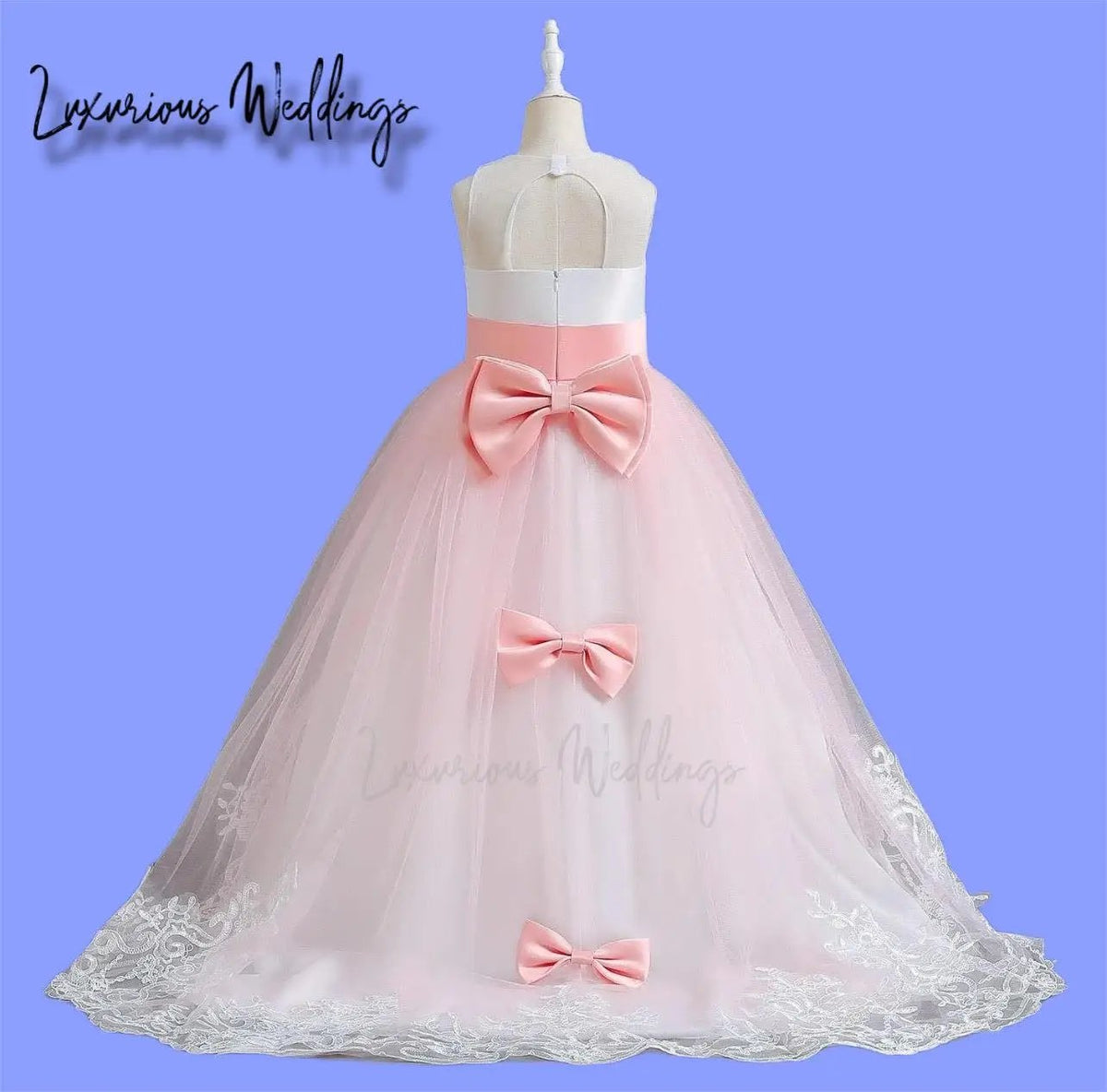 Girls Princess Bridesmaid/Flower Girl Dress - Luxurious Weddings